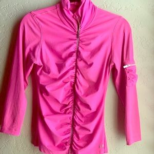 BEBE Hot Pink Activewear Zipup Jacket